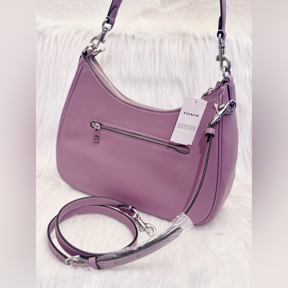 Coach Teri Hobo Leather Shoulder Bag - Picture 3 of 10